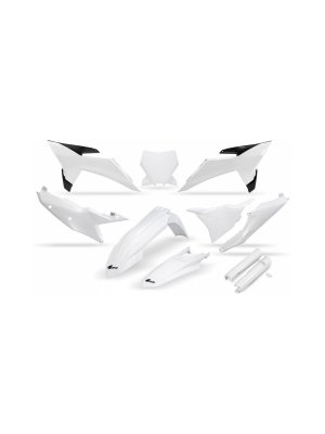 Комплект пластмаси KTM SX125-300 25-26, SX-F250-450 25-26 бял