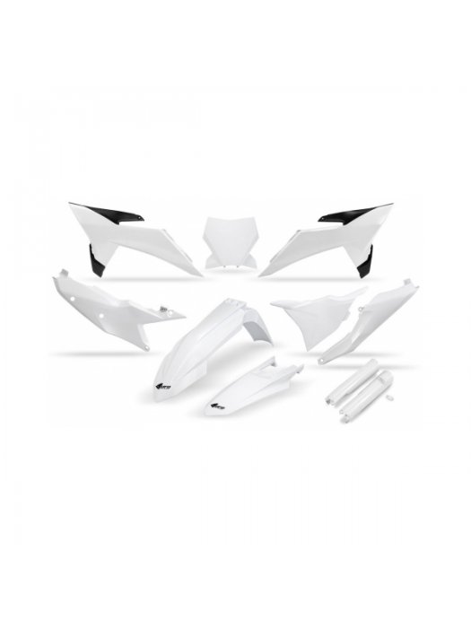 Комплект пластмаси KTM SX125-300 25-26, SX-F250-450 25-26 бял