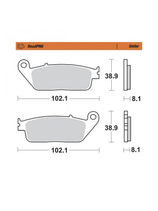 Накладки предни 402501