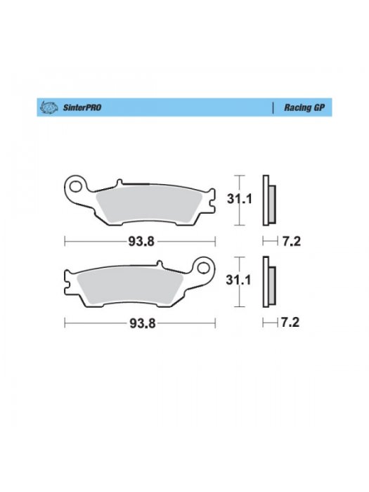 Накладки 094912 предни Yamaha YZ125/250 08-21,YZ250F 07-20, YZ450F 08-19, WR250F 17-21, WR450F 16-20