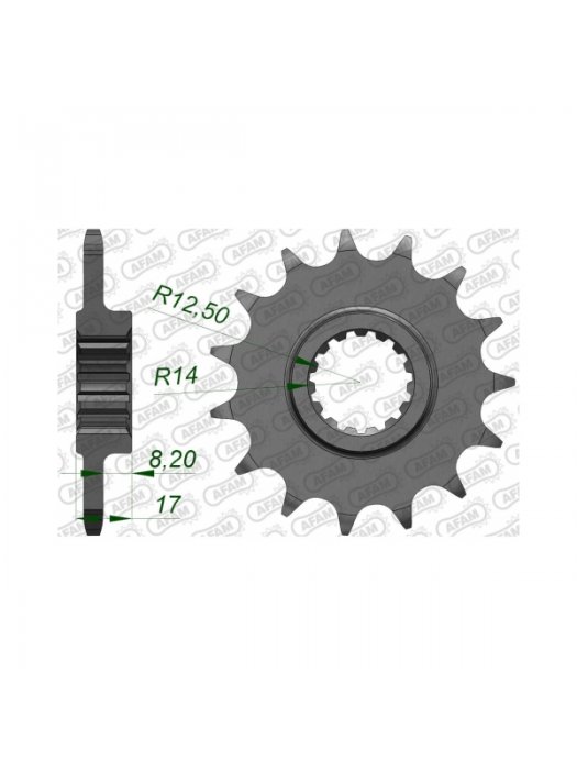 Преден зъбак 15 Зъба/ 520 Ducati 899 Panigale 14-15, 959 Panigale 16-19