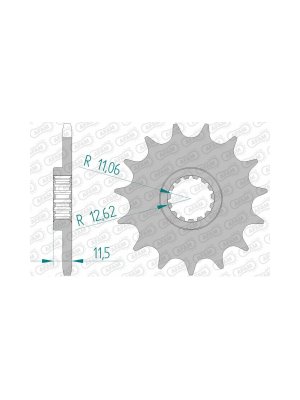 Преден зъбак с гума 16 Зъба/ 520 KTM 890 Adventure 21-24, 790 Duke 18-23, 790 Adventure 19-25; Husqvarna 901Norden 22-25