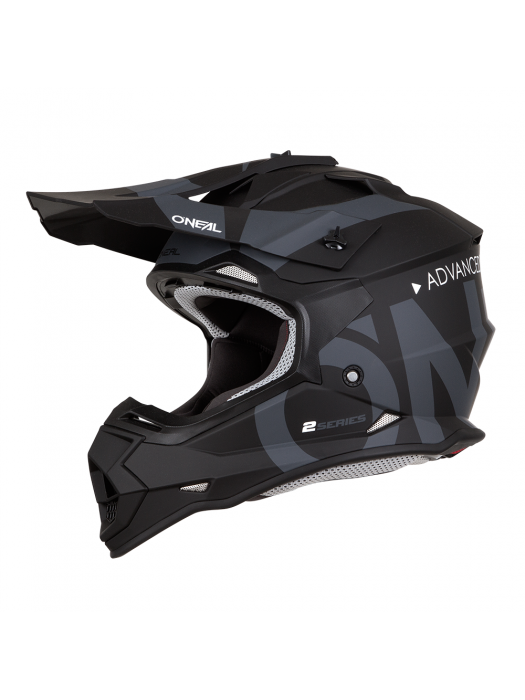 Мотокрос каска O'NEAL 2SERIES SLICK NEON BLACK/GRAY