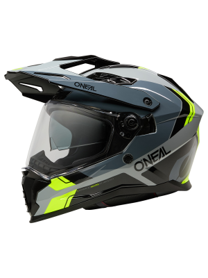 Ендуро каска O'NEAL D-SRS NOMAD BLAC/GRAY/NEON YELLOW V.26