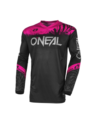 Дамска мотокрос блуза O'NEAL ELEMENT SHOCKER BLACK/PINK V.25