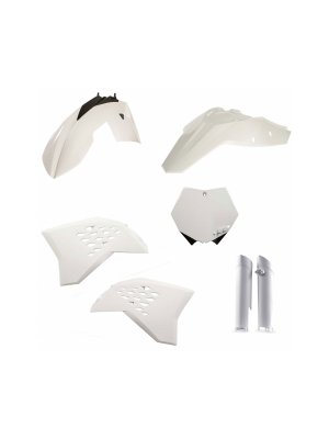 Пълен кит пластмаси KTM SX-F250-505 08-10 бял