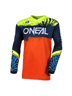 Детска мотокрос блуза O'NEAL ELEMENT SHOCKER BLUE/ORANGE V.25