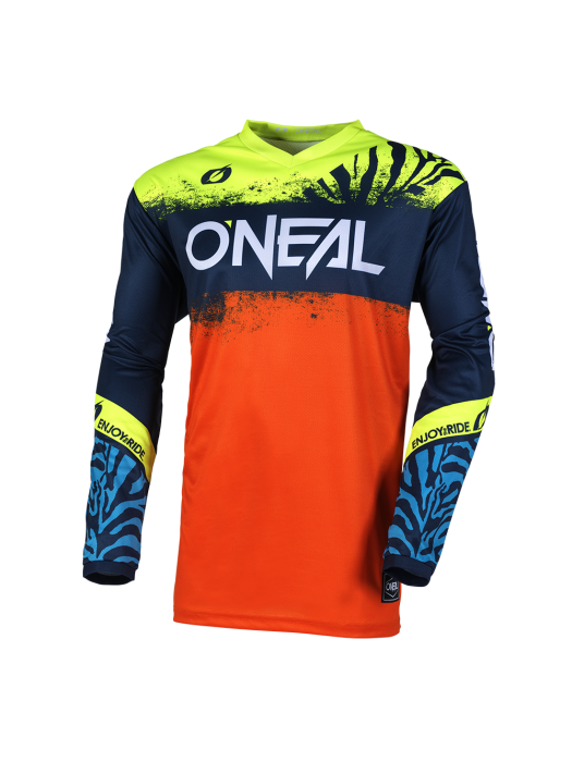 Детска мотокрос блуза O'NEAL ELEMENT SHOCKER BLUE/ORANGE V.25