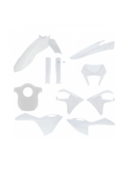 Пълен кит пластмаси подходящ за Gas Gas EC/ECF 24-26 бял