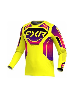 Тениска Podium Relay MX26 Yellow Razz Black