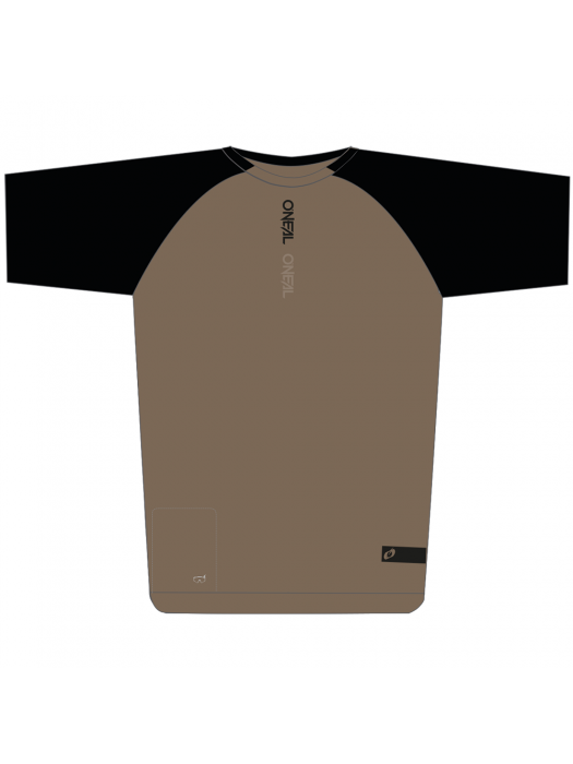 Вело тениска O'NEAL PIN IT BLACK/BROWN V.26