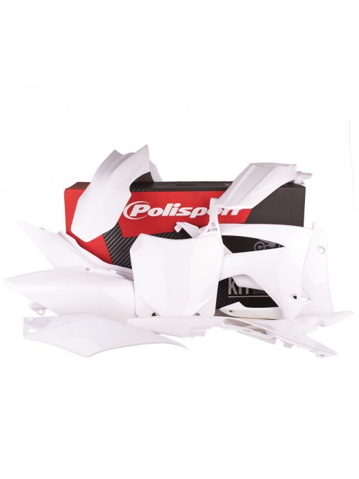 Пластмасов MX кит POLISPORT за HONDA CRF250R - 2014-17 / CRF450R - 2012-16 White