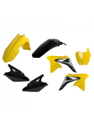 Пластмасов MX кит Polisport за Suzuki RMZ250 -2010-18 Yellow/Black