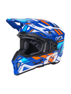 Ендуро каска O'NEAL EX-SRS DUST BLUE/ORANGE V.26