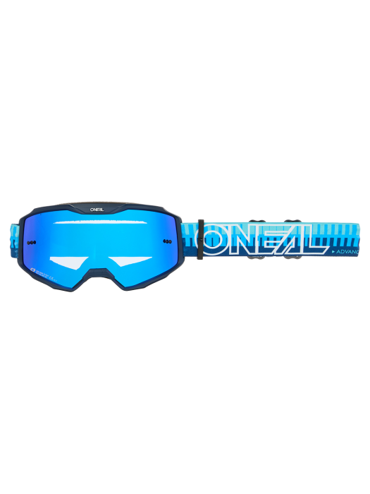 Мотокрос очила O'NEAL B-10 STRIPED BLUE/BLUE - RADIUM BLUE V.26