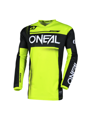 Мотокрос блуза O`NEAL ELEMENT RACEWEAR BLACK/NEON YELLOW V.25