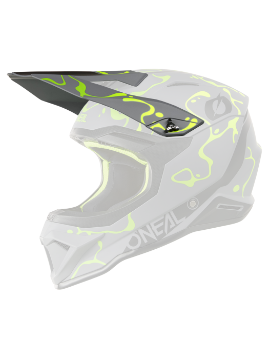 Козирка за каска O'neal 1SERIES SPLASH GRAY/NEON YELLOW