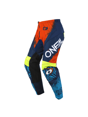 Детски мотокрос брич O'NEAL ELEMENT SHOCKER BLUE/ORANGE V.25