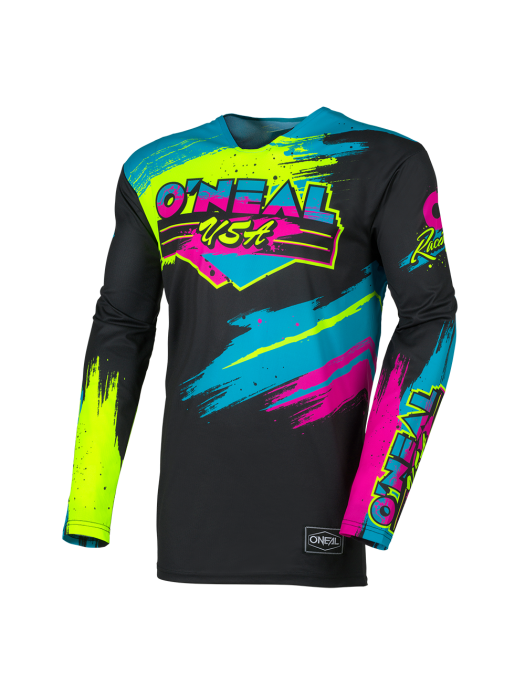 Мотокрос блуза O'NEAL MAYHEM RESEDA BLACK/NEON YELLOW V.26