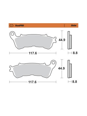 Накладки предни 406501 Honda