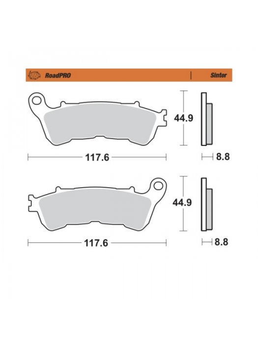 Накладки предни 406501 Honda