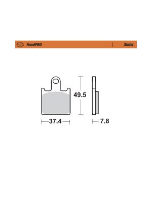 Накладки предни 406801 Kawasaki