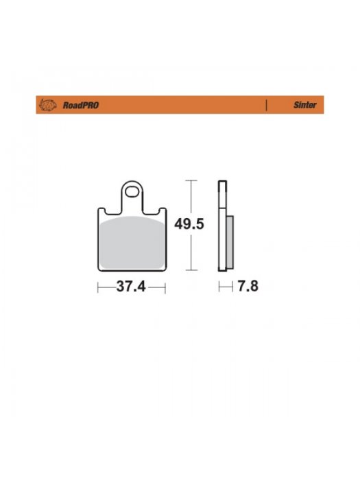 Накладки предни 406801 Kawasaki