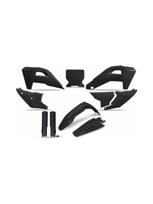 Комплект пластмаси Husqvarna TC125-300, FC250-450, TX/FX 2025 черен