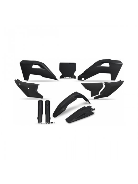 Комплект пластмаси Husqvarna TC125-300, FC250-450, TX/FX 2025 черен