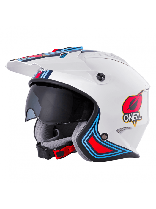 Каска за мотор O`NEAL VOLT MN1 WHITE/RED/BLUE
