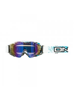 Мотокрос очила O'NEAL B2 SPRAY WHITE/RADIUM