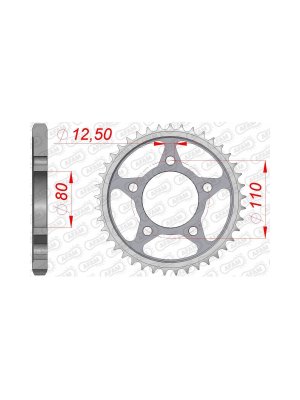 Заден Стоманен Зъбак 45 Зъба/ 530 Honda CB1000F 93-97, CBR1000F 87-99, VF750C 93-04