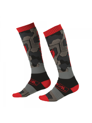 Термо чорапи O'NEAL PRO MX CAMO V.22 BLACK/RED