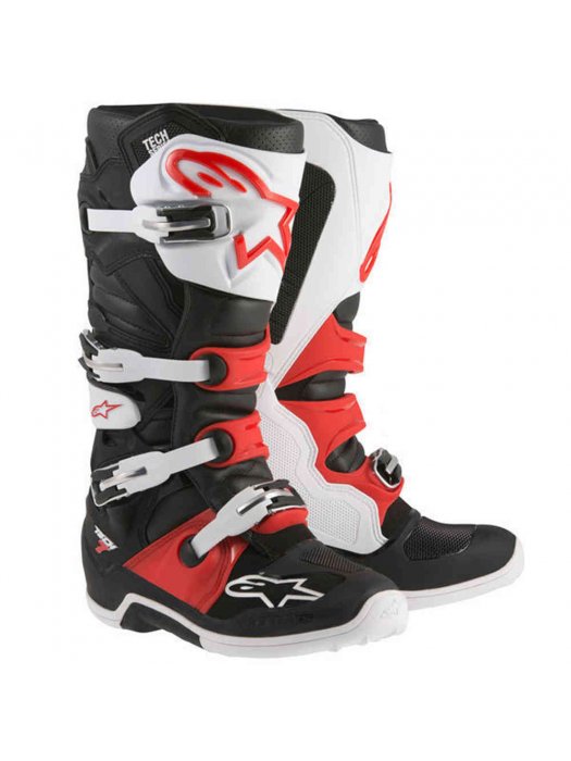 Ботуши ALPINESTARS TECH 7 BLACK/RED/WHITE