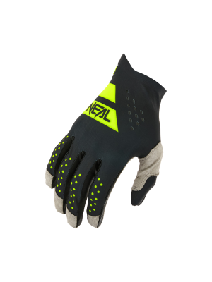 Мотокрос ръкавици O'NEAL PIN IT SLIP ON BLACK/NEON YELLOW V.26