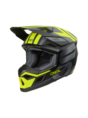 Мотокрос каска O'NEAL 3SERIES RIDE BLACK/GRAY/NEON YELLOW V.26