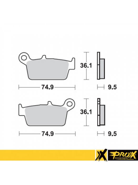 Накладки 37.207102 задни Kawasaki; Suzuki; Honda; Yamaha