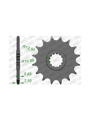 Преден зъбак 15 Зъба/ 520 Kawasaki Ninja ZX6R 07-25; Yamaha XTZ750 Super Tenere 89-00