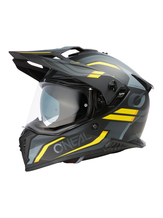 Каска O'NEAL A-SRS SPIKE BLACK/GRAY/YELLOW