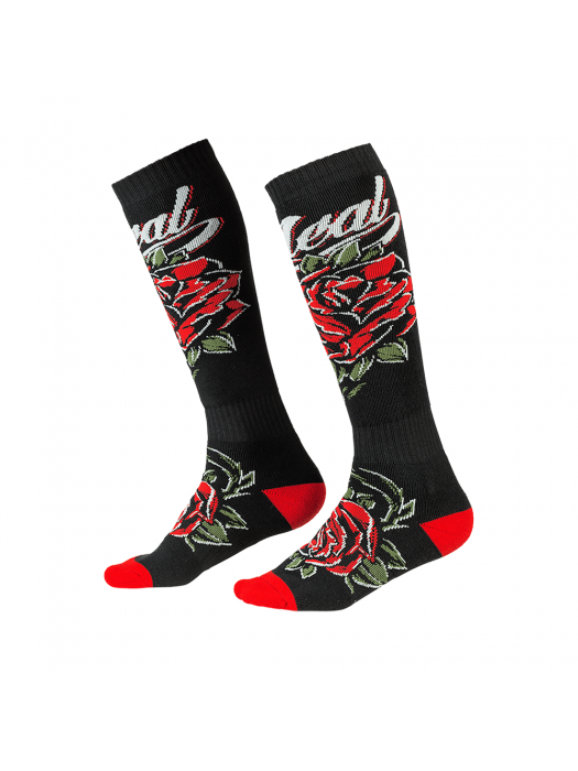 Термо чорапи O'NEAL PRO MX ROSES BLACK/RED