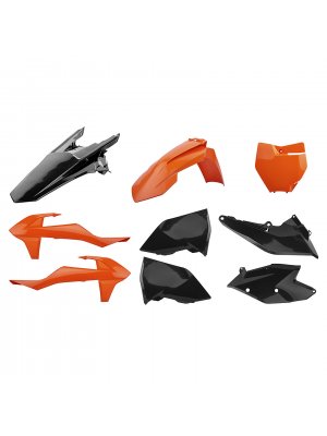 Пластмасов MX Replica кит POLISPORT за KTM SX/ SX-F/ XC-F Black/Orange