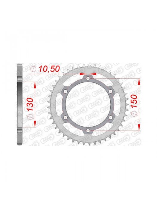 Заден Стоманен Зъбак 46 Зъба/ 520 Honda FMX650 05-08, FX650 99-03, NX500/650 88-02