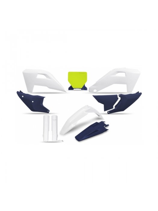 Комплект пластмаси Husqvarna TC125-300, FC250-450, TX/FX 2025 бял