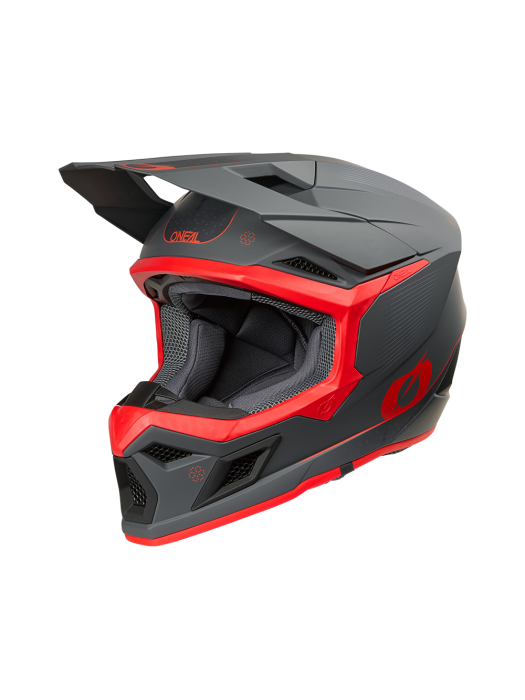 Мотокрос каска O'NEAL 3SERIES E-STROKE GRAY/RED V.26