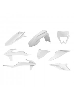 Пластмасов Enduro кит Polisport за KTM EXC/ EXC-F/XC-W/ XCF-W-2020-21 White