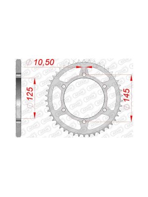 Заден Стоманен Зъбак 45 Зъба/ 520 Yamaha MT03 06-13, XT660R/X 04-16, XT660Z Tenere 08-16