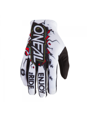 Детски мотокрос ръкавици O'NEAL MATRIX VILLAIN WHITE 2020