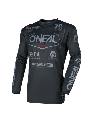 Мотокрос блуза O`NEAL ELEMENT BRAND BLACK/GRAY V.26