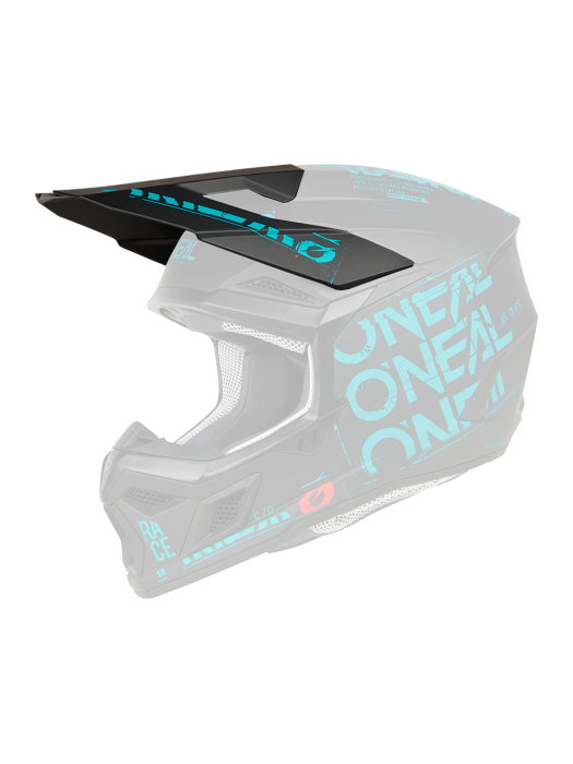 Козирка за каска O'NEAL 3SRS STATIC BLACK/TEAL