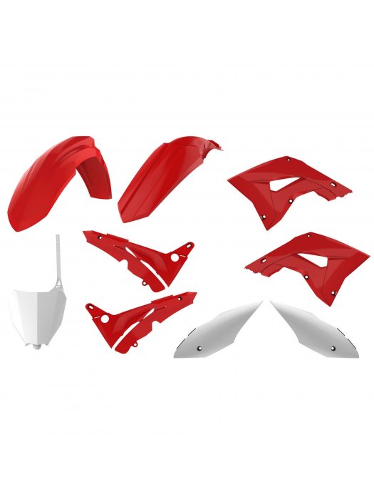 Пластмасов MX кит POLISPORT за HONDA CRF450R - 2004 Red/White OEM